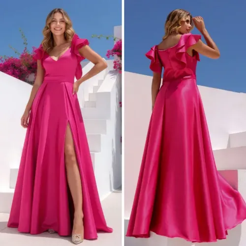 Vestido Madrinha / Formatura Longo Rosa Pink (Grife Velasco)