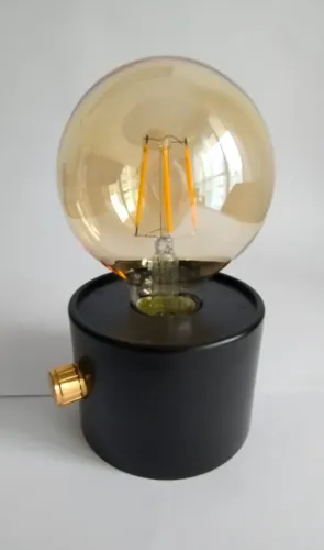 Luminária de Mesa Casa Riachuelo - Lâmpada Filamento Ambar a Pilha