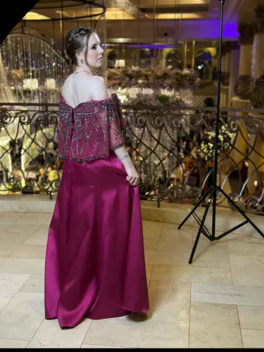 Vestido de Festa Baile de Gala Rosa Fúcsia
