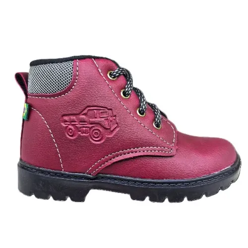 Bota Gibizinho Adventure Infantil Coturno Bordô