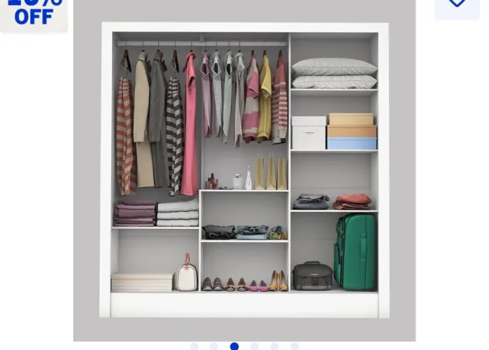 Guarda roupa casal com espelho 