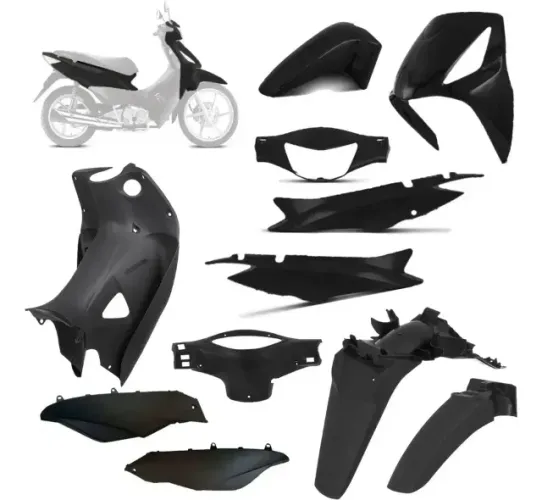 Kit carenagem Completa Moto Biz 125 es/ks cor preta 2006 a 2010