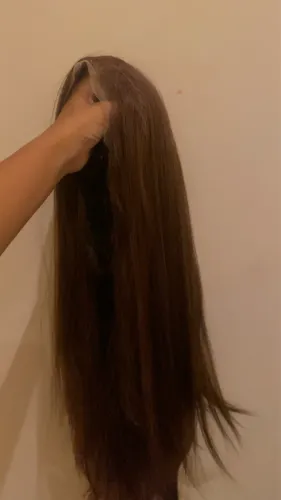 Lace Wig de Fibra Premium - Ótimo Estado