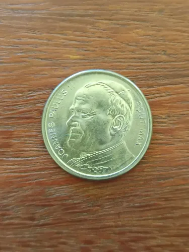 Moeda histórica Papa João Paulo,II
