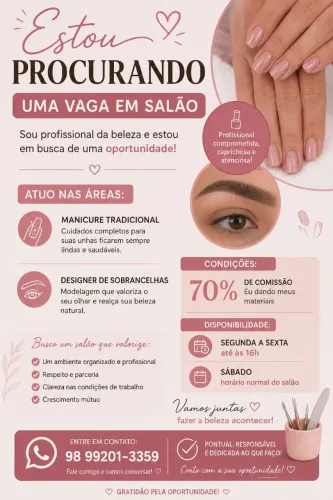 Serviço de manicure