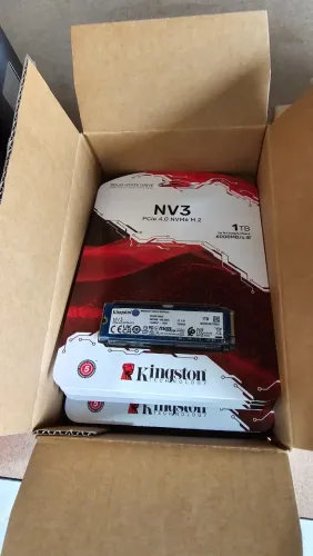 SSD Kingston NV3, 1 TB, M.2, NVMe, Leitura: 6000 MB/s, Gravação: 4000 MB -LOJA Top