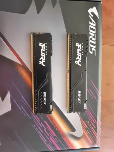 Kit Memória Ram Kingston Fury 16gb (2x8) ddr4 3200mhz