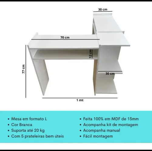 Mesa manicure + 2 esmalteiros 