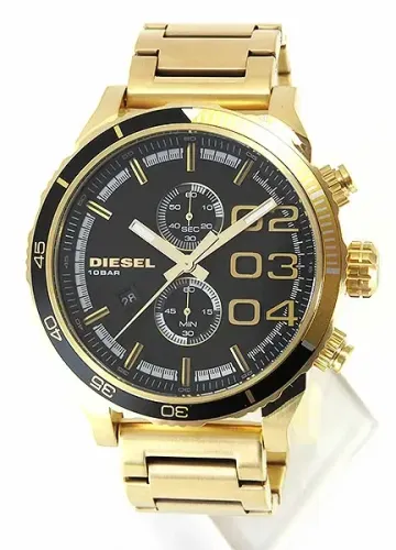 Relógio Diesel Original Masculino Dourado Cronógrafo Luxo DZ4337 Seminovo