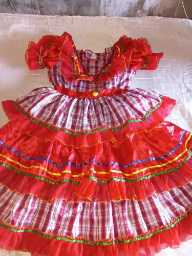 Vestido de quadrilha juvenil