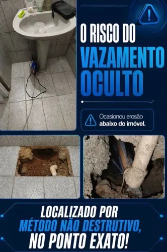 Infiltração oculta ? * BR VAZAMENTOS 