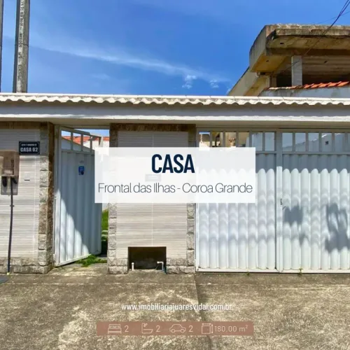 CASA LINEAR CONDOMÍNIO FRONTAL DAS ILHAS - COROA GRANDE
