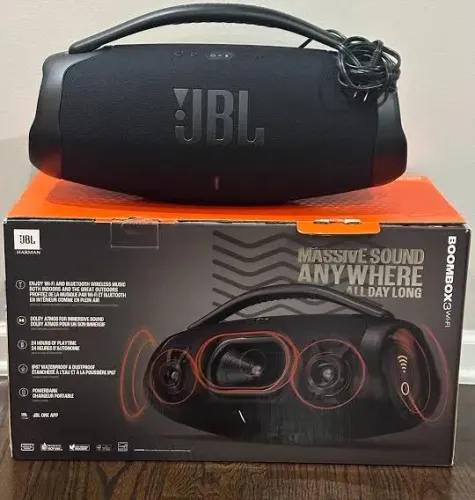 Caixa De Som Jbl Boombox 3 Wi-fi E Bluetooth Bt 200w