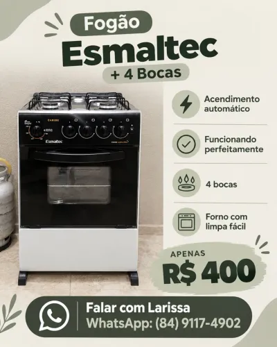 Fogão Esmaltec 4 bocas