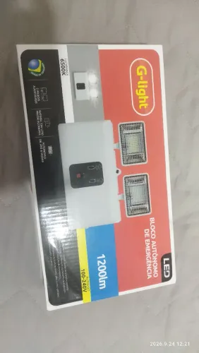 Bloco autônomo de emergência 1200lm