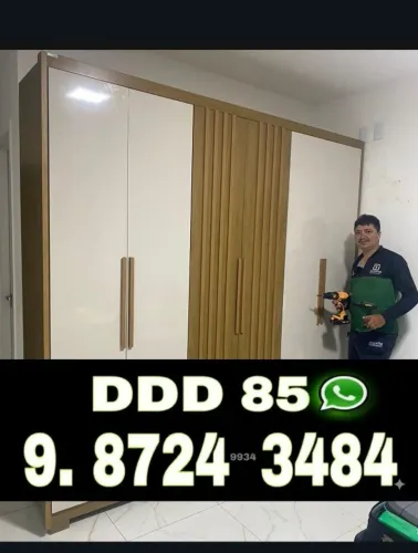 Montador de móveis rápido e eficiente para guarda-roupas, armários, closet e cômodas