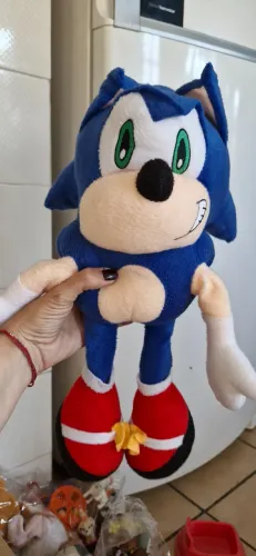 Boneco Sonic de Pelucia - Escolha o seu favorito.