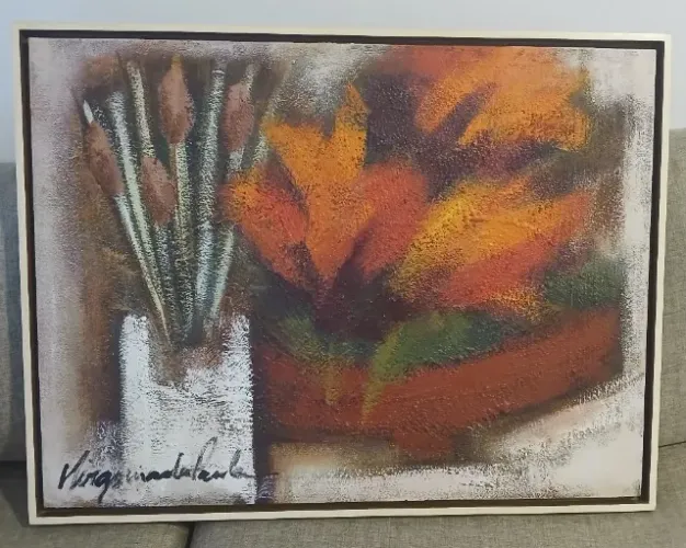 VIRGÍNIA DE PAULA. Óleo s/ tela.60x80
