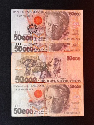 Cédulas de 50.000 Cruzeiros