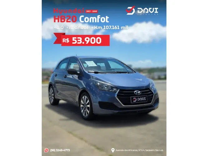 Hyundai HB20 Comfort 1.0 Flex 12V Mec. 2018