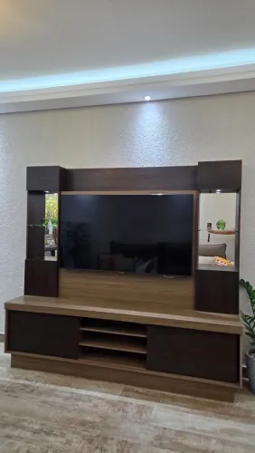 Rack com Led e Espelho