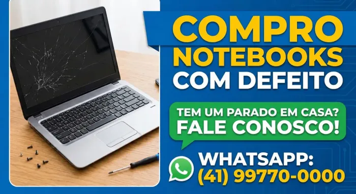 Notebooks com defeito