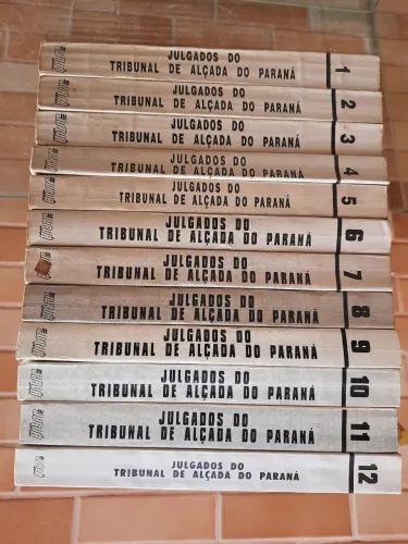 Coleção 12 volumes Julgados do Tribunal de Alçada do Pr década de 90 **leia a descrição**