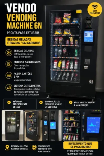 ? VENDO VENDING MACHINE 6N - Ótima Oportunidade! ?