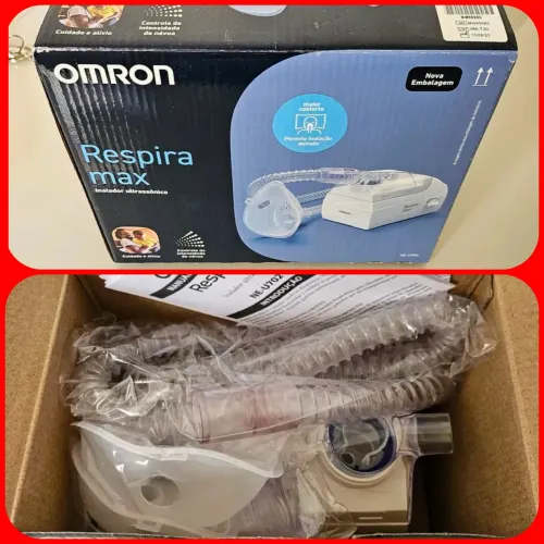 Nebulizador Nebulização Inalador Inalação Ultrassônico Omron Respira Max Gtech Novo!