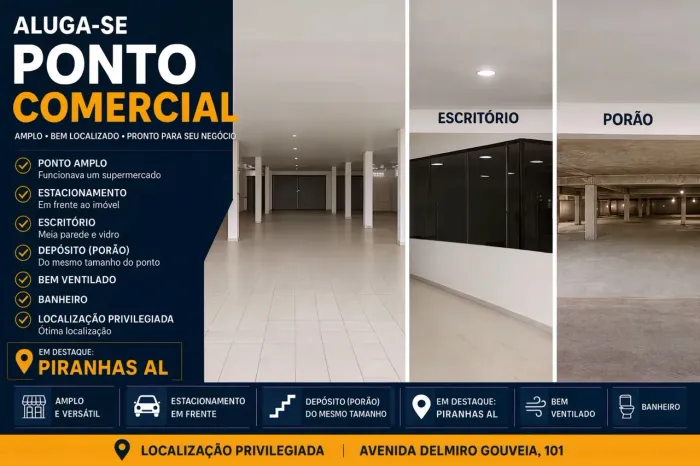 Alugo ponto comercial Piranhas Alagoas
