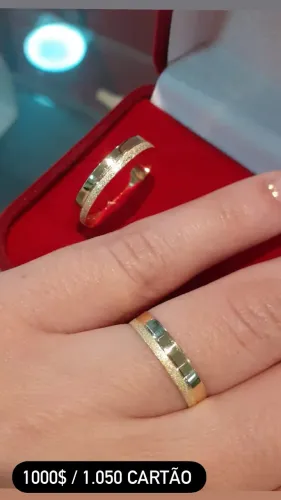 Alianças casamento Ouro18K LOJA FÍSICA