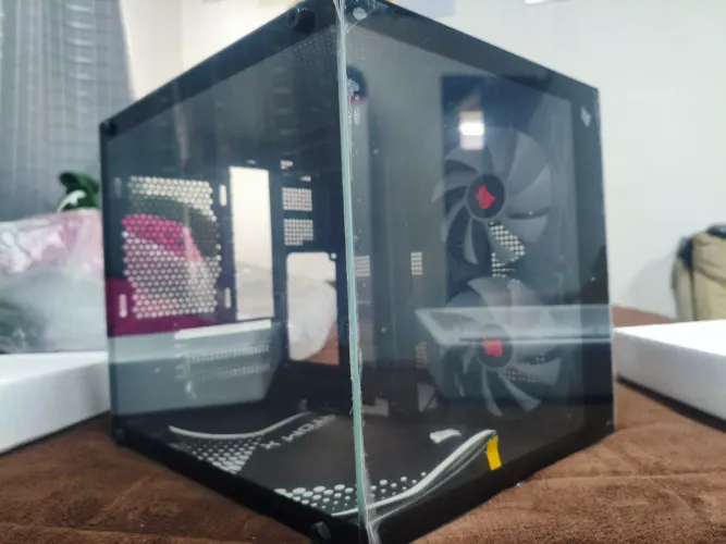 Gabinete Gamer Aquário - Com 2 Fans e Vidro Temperado (Na Caixa)