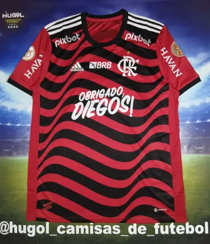 Camisa do Flamengo 2022 Adidas Despedida #10 Diego Tamanho GG zerada