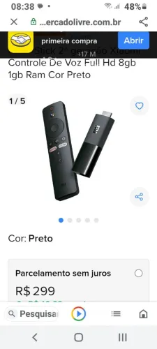 No stik original  vai com aplicativos de filmes 