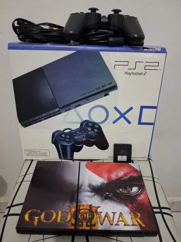 Playstation 2 slim sem leitor (leia)
