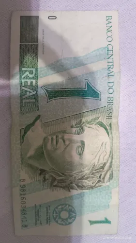 Cédula de R$1,00 por R$ 1.000,00