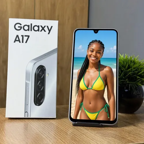 Celular Galaxy A17 4G Tela 6.7 128GB Super AMOLED Câmera Tripla 50MP Samsung - Cinza