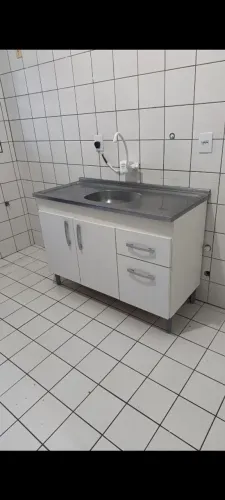 Armário pia branco (sem pia)