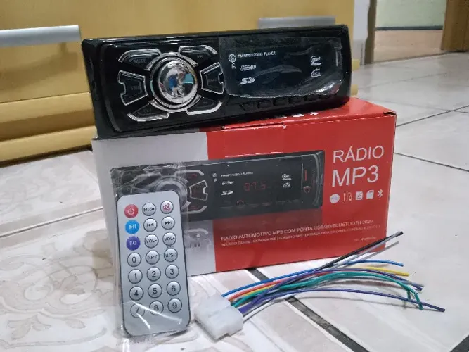 RADIO AUTOMOTIVO MP3 BLUETOOTH/USB/SD CONTROLE REMOTO