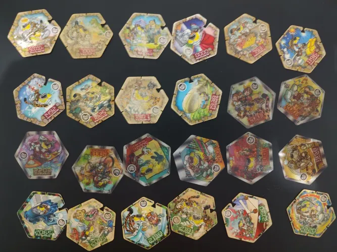 24 tazos chester cheetos na máquina do tempo, sem repetir