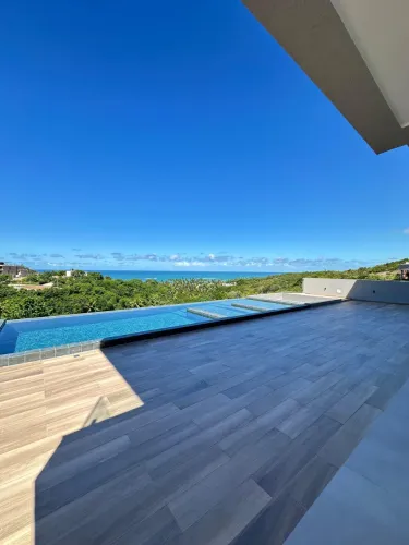 Linda casa com 620m com 5 suítes, Vista Mar em Condomínio Atlantis em Guaxuma - Maceió - A
