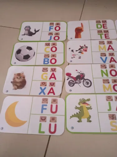 14 Cartas para alfabetização com método das boquinhas