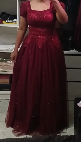 Vestido de festa social MARSALA 38