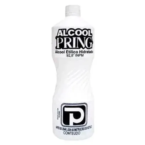 Álcool 92,8 Pring 1 litro Cx c/12