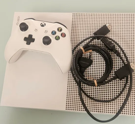 Xbox One s branco 1 controle 