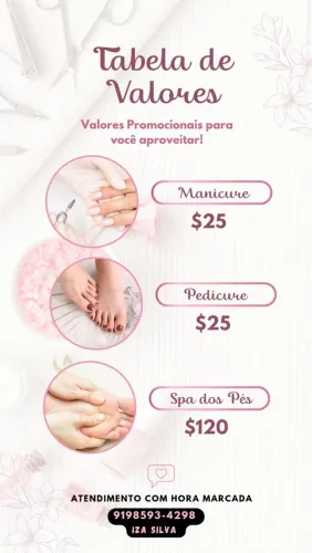 Unhas spa pés