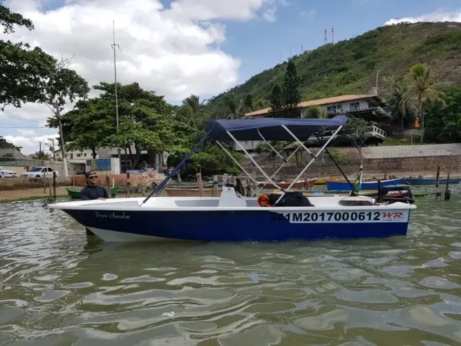 VENDE-SE BARCO - WR Náutica Small Boat 5,0m, Motor Mercury Super 15 HP, Carreta President