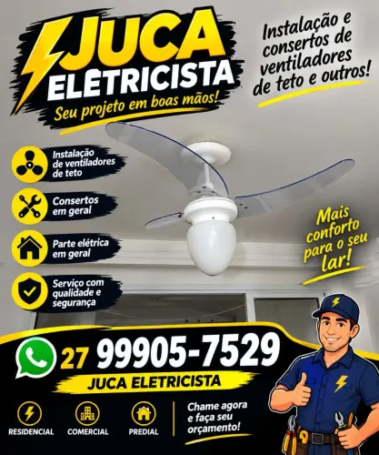 Instalação e consertos de ventiladores de teto 