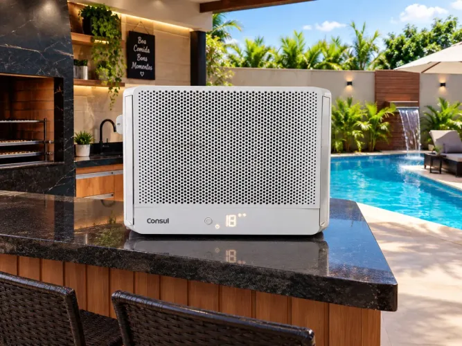 Ar condicionado Consul 7500 btu 127 volts semi-novo não precisa transformador