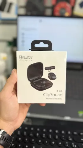 Microfone lapela duplo Hrebos premium